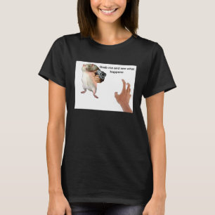 Süße fette Ratte wird gepackt Meme T-Shirt