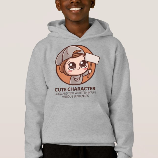 Süße Figur Hoodie (Vorderseite)