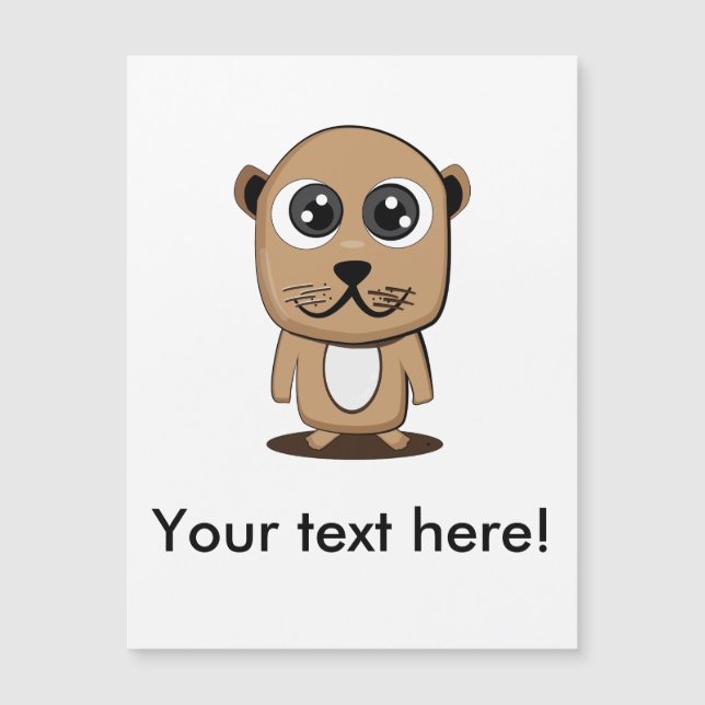 Süße Figur Magnetkarte (Vorderseite)