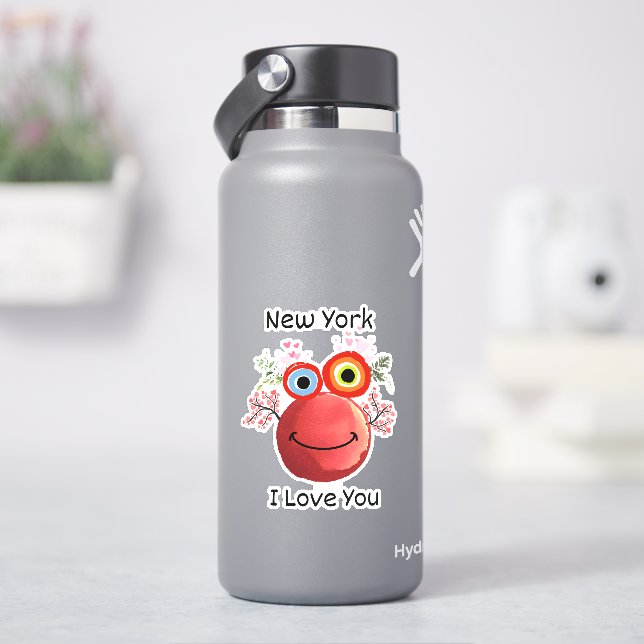 Süße Figur New York I Liebe Sie Aufkleber (HydroFlask)