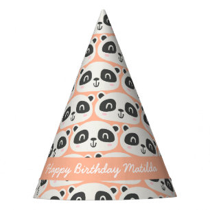 Süße Figur Panda Kindergeburt Partyhütchen