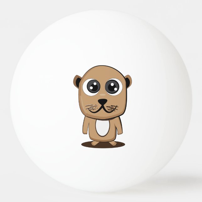Süße Figur Tischtennisball (Rückseite)