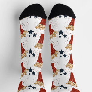 Süße Filmnacht-Popcorn-Party  Socken