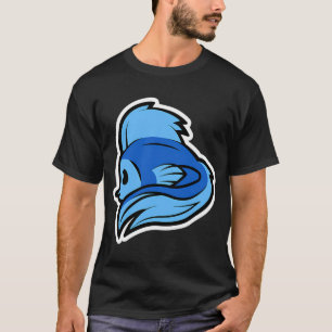 Süße Fisch Cartoon-Tiere Cartoon-Insel T-Shirt