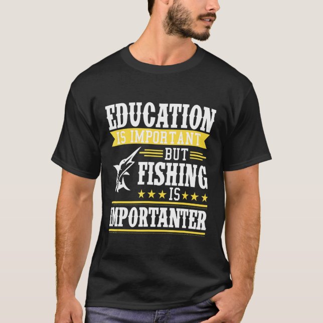 Süße Fischerei Sohn Vater Tochter Bildung T-Shirt (Vorderseite)