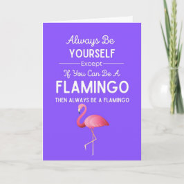 Süße Flamingo-Karten Lustiger Humor Rosa Vogel Hum Karte