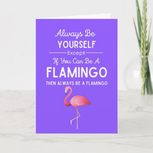 Süße Flamingo-Karten Lustiger Humor Rosa Vogel Hum Karte