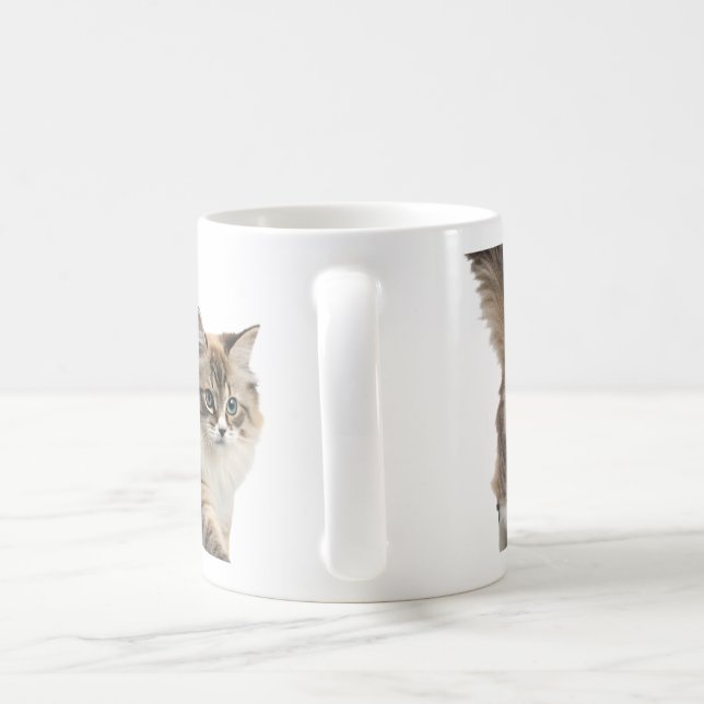 Süße flauschige Katzen-Kaffeetasse Kaffeetasse (Henkel)