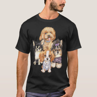 Süße flauschige niedliche Welpen - Kleine Hundebab T-Shirt
