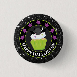 Süße Fledermaus Halloween Cupcake Button