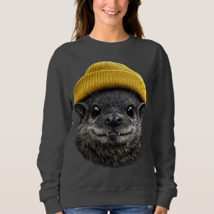Süße Fledermaus in Beanie - Vintage 90er Fledermau Sweatshirt