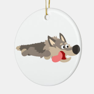 Süße Fleet Cartoon Wolf Ornament