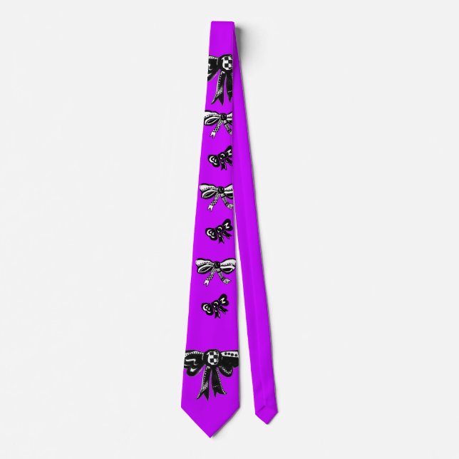 Süße Fliege (Fuchsia Pop) Krawatte (Vorderseite)