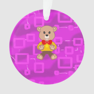 Süße Fliege Teddybär Raumschiff Ornament