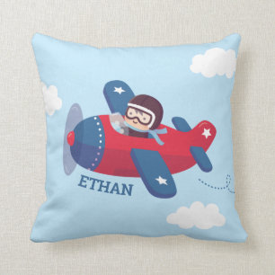 Süße Flieger-Pilot-Flugzeug-Babyzimmer-Dekoration Kissen