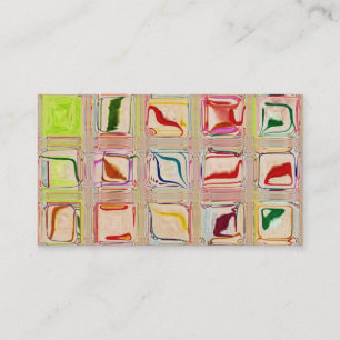 Süße Fliesen-Glasmosaikgewohnheits-Visitenkarte Visitenkarte