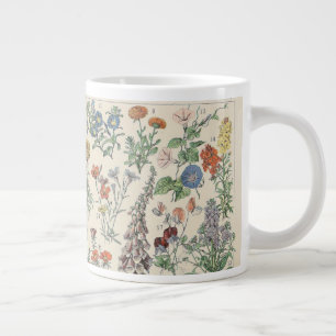 Süße florale botanische Zeichnung von Adolphe Mill Jumbo-Tasse