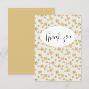 Süße Florale Einfache Flache Dankeskarten Dankeskarte