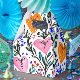 Süße florale Herz-Geschenkbox Geschenkschachtel
