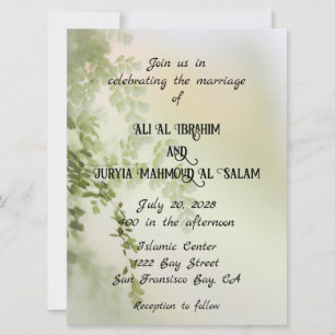 Süße Florale Hochzeitseinladung Einladung
