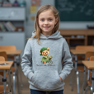Süße Florale Teddy Fahrradfahrt Hoodie
