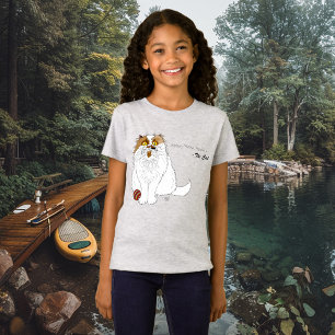 Süße Fluffige Perserkatze Lustiges Miauen Blau T-Shirt