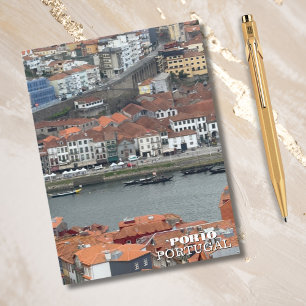 Süße Flussstadt Porto Portugal Fotografie Reise Feiertagspostkarte
