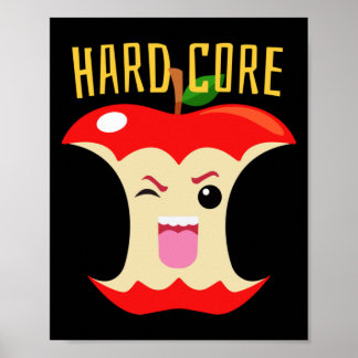 Süsse Foods Niedlich Hardcore Apple Core Poster
