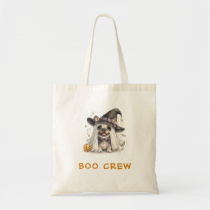 Süße Französische Bulldogge Halloween Hexe Boo Cre Tragetasche
