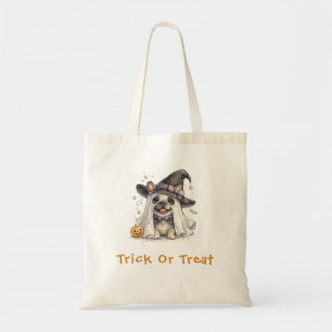 Süße französische Bulldogge Halloween Hexe Trick T Tragetasche