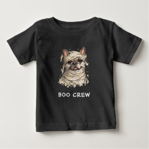 Süße Französische Bulldogge Halloween Mumie Boo Cr Baby T-shirt
