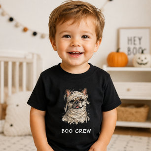 Süße Französische Bulldogge Halloween Mumie Boo Cr Baby T-shirt