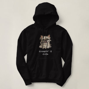 Süße französische Bulldogge Halloween-Mumie schlei Hoodie