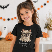 Süße französische Bulldogge Halloween-Mumie schlei