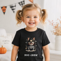 Süße französische Bulldogge Halloween Skelett Boo