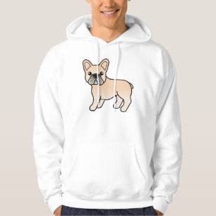 Süße französische Bulldogge in Cremefarben als Car Hoodie
