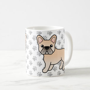 Süße französische Bulldogge in Cremefarben als Car Kaffeetasse