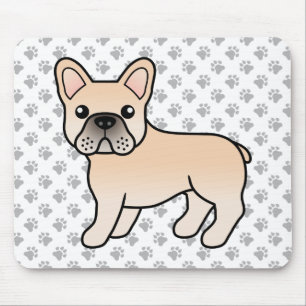 Süße französische Bulldogge in Cremefarben als Car Mousepad