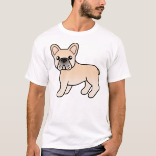 Süße französische Bulldogge in Cremefarben als Car T-Shirt