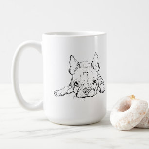 Süße Französische Bulldogge Tasse, Personalisierte Kaffeetasse