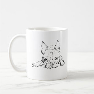Süße Französische Bulldogge Tasse, Personalisierte Kaffeetasse
