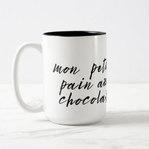 Süße französische Kosebezeichnung Zweifarbige Tasse