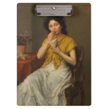 Süße Frau isst süße Bonbons (von Ludwig Knaus)