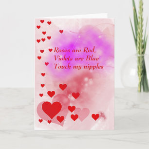 Süße freche Valentinstagskarte Feiertagskarte