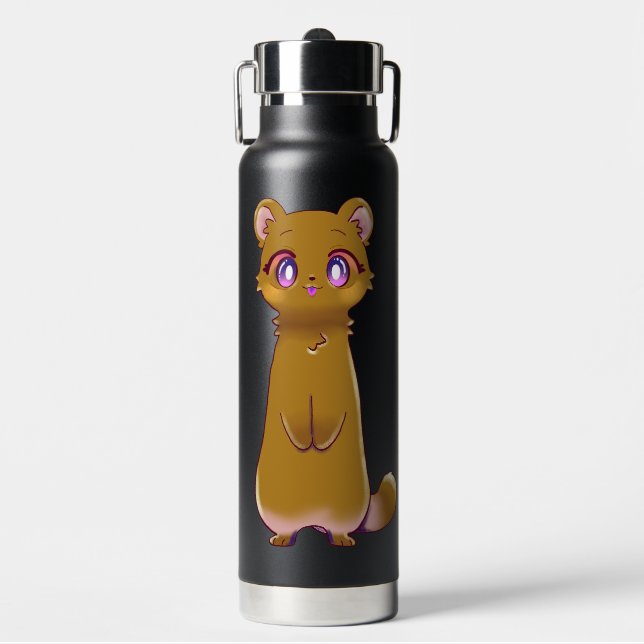Süße Frettchenflasche  Trinkflasche (Vorderseite)