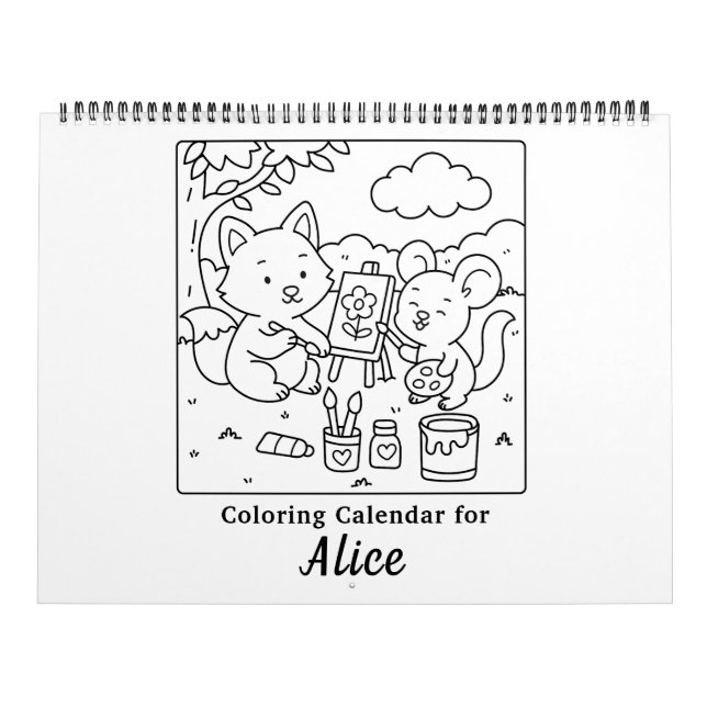 Süße Freunde Malen Kalender (Titelbild)