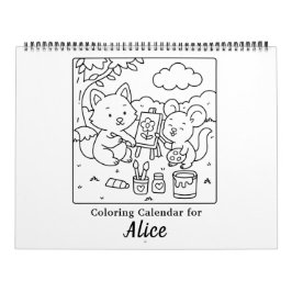 Süße Freunde Malen Kalender
