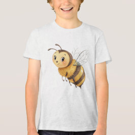 Süße freundliche Hummel-Illustration Tri-Blend Shirt