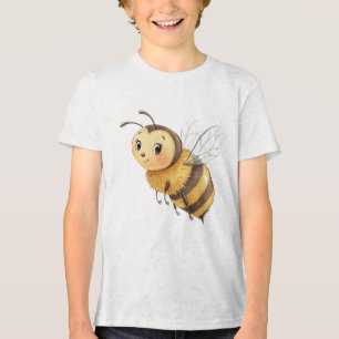 Süße freundliche Hummel-Illustration Tri-Blend Shirt