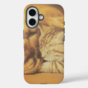 Süße freundliche Katze & Hund Hakuna Matata Gesche iPhone 16 Hülle